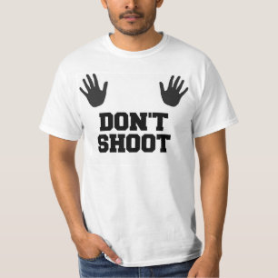 Camiseta Não dispare no t-shirt dos homens