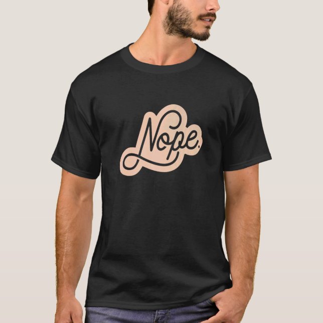 Camiseta Não dizer para homens e mulheres (Frente)