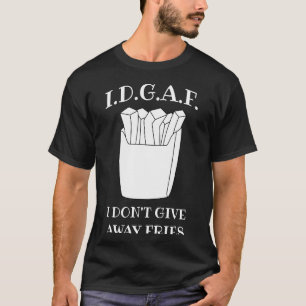 Camiseta Não Dou Batatas Fritas Bobamente Comida Rápida Bat