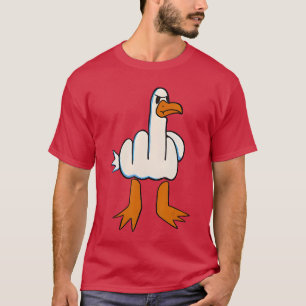 Camiseta Não Dou Um Pato Dedo do Meio Engraçado Ofensivo R