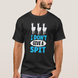 Camiseta Não Dou Uma Cuspidela Trocadilho Por Uma Lhama