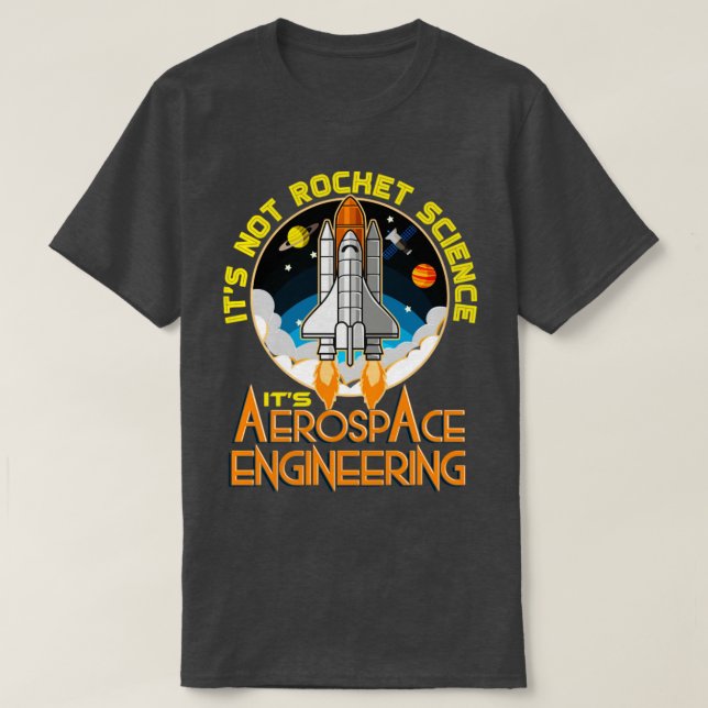 Camiseta Não É A Ciência Da Foguete, É A Engenharia Aeroesp (Frente do Design)