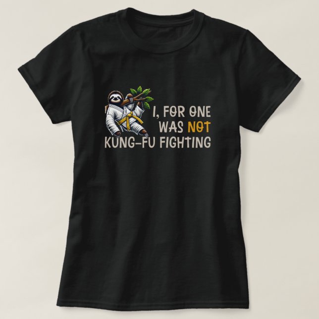 Camiseta Não é a luta de Kung-Fu (Frente do Design)