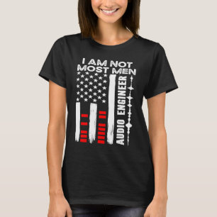Camiseta Não é a maioria dos Engenheiros de áudio de engenh