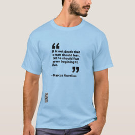 Camiseta Não é a morte... Marcus Aurelius