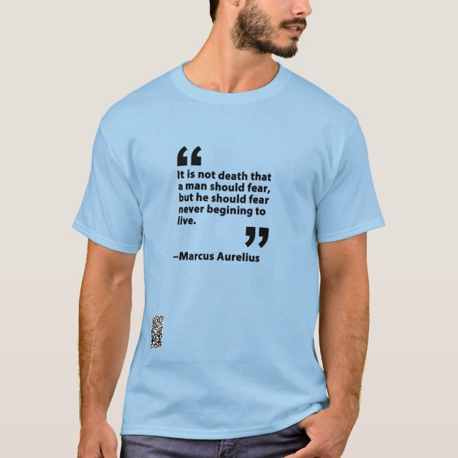 Camiseta Não é a morte... Marcus Aurelius (Frente)