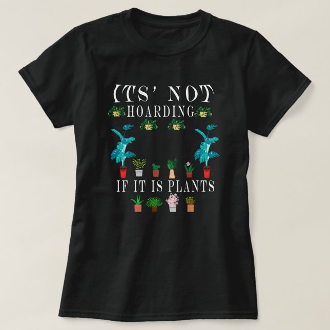 Camiseta Não é açambarcada se são plantas, Planta Lady T-Sh (Frente do Design)