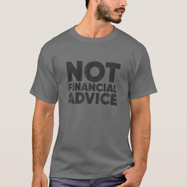 Camiseta Não é aconselhamento financeiro, NFA, DYOR, ETH Cr (Frente)