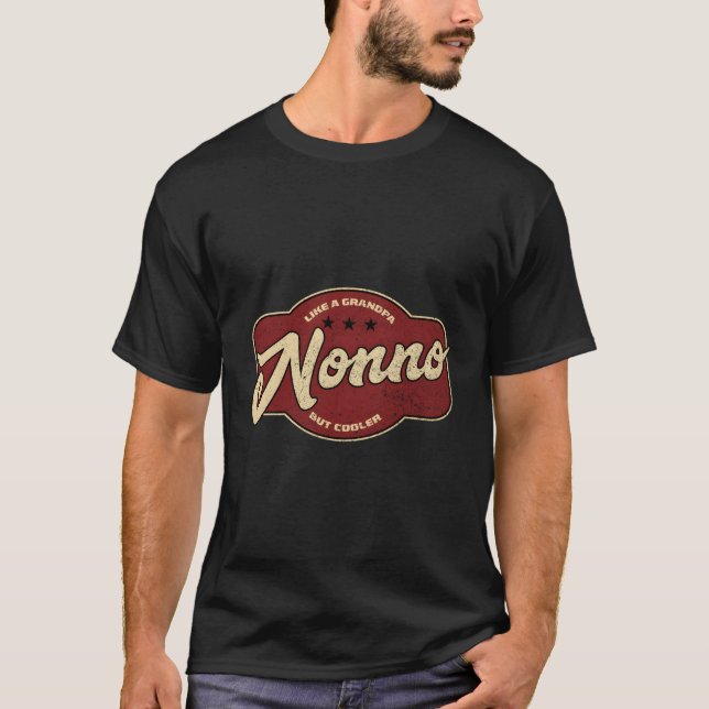 Camiseta Não É Como Um Avô, Mas É Um Não Italiano (Frente)