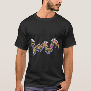 Camiseta Não é consciência mental linear Arco-Íris