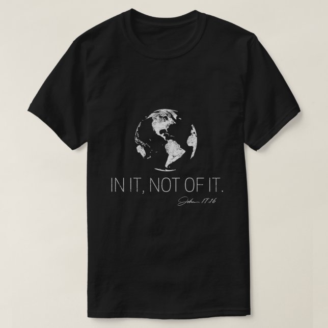 Camiseta Não É Deste Shir Cristão Bastante De Fé Cortês (Frente do Design)