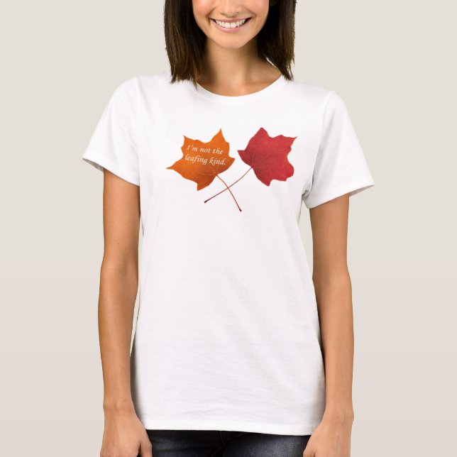 Camiseta Não é do tipo que sai (Frente)