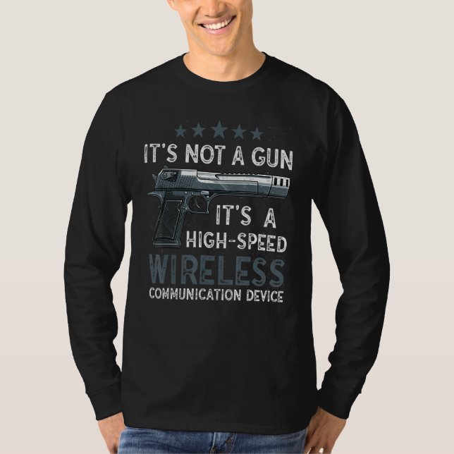 Camiseta Não É Engraçado, Não É Uma Arma Comunicada (Frente)