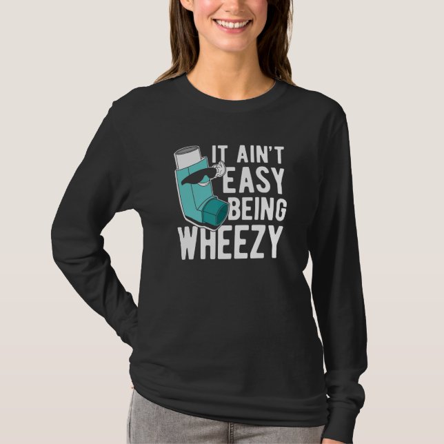 Camiseta Não É Fácil Ser Chiado  Asma (Frente)