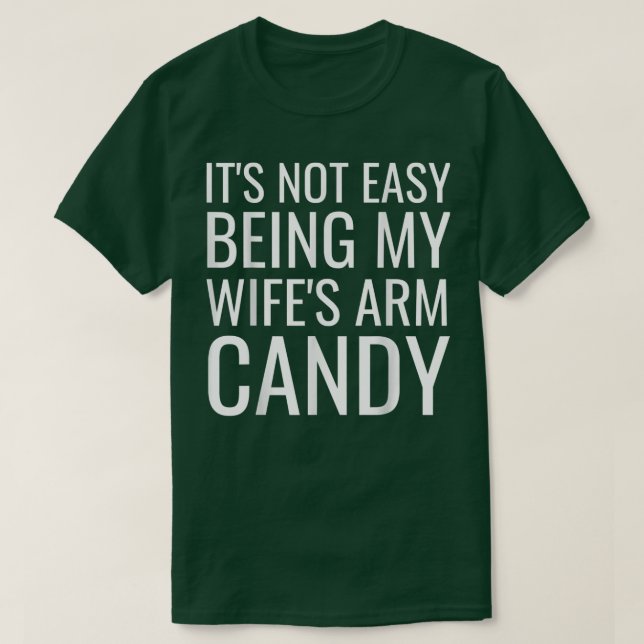 Camiseta Não é fácil ser doce da minha esposa. (Frente do Design)