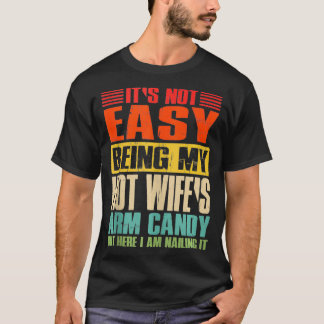 Camiseta Não É Fácil Ser Minha Mulher Quente Arme Doces Eng