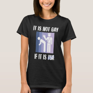 Camiseta Não É Gay Se É Uma Vintagem De Segurança Engraçada