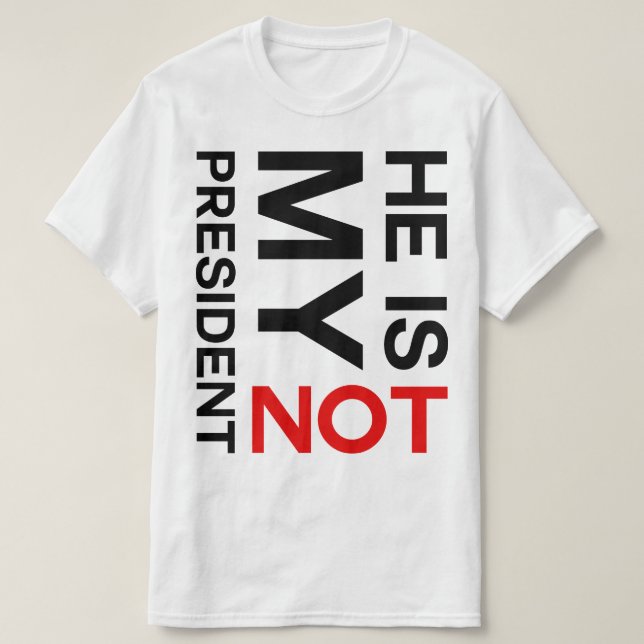 Camiseta Não é meu presidente Anti Trunfo (Frente do Design)