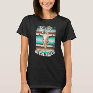 Camiseta Não é meu primeiro Rodeio  Serape Vaca Boi Boho Rú