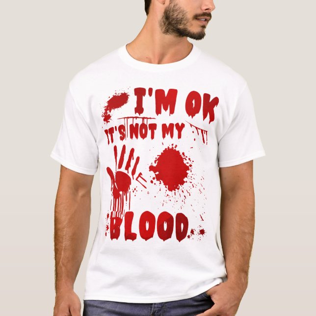 Camiseta Não é o meu sangue (Frente)