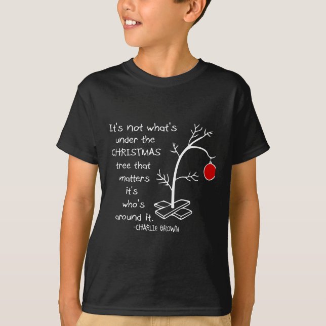 Camiseta Não é o que está debaixo da árvore (Frente)
