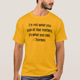 Camiseta Não é o que você olha - Thoreau Mens Tee