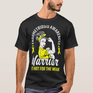 Camiseta Não É Para A Endometriose Amarela Fraca Do Guerrei