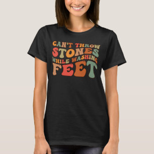 Camiseta Não é possível atirar pedras enquanto veste Sabedo