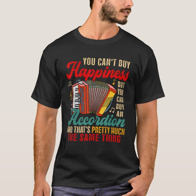 Camiseta Não É Possível Comprar Da Felicidade, Mas É Possív (Frente)