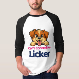 Camiseta Não é possível controlar meu design de cachorro ma
