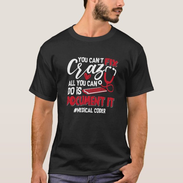 Camiseta Não é possível corrigir o Crazy Coding Icd Assista (Frente)