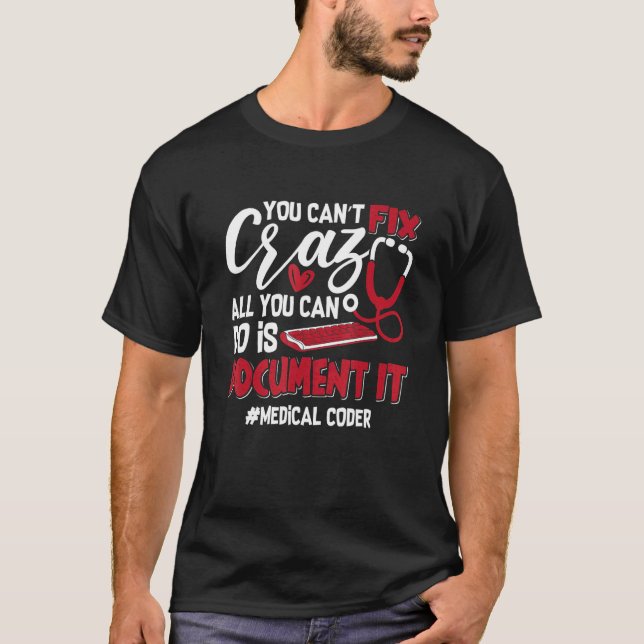 Camiseta Não é possível corrigir o Crazy Coding Icd Assista (Frente)