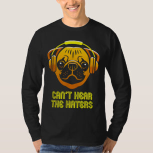Camiseta Não é possível ouvir os Fones de ouvido dos chapéu