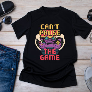 Camiseta Não é possível parar o jogo - T-Shirt Engraçado