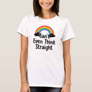 Camiseta Não É Possível Pensar Hetero Arco-Íris Lgbt Orgulh