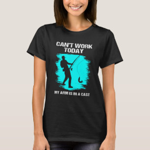 Camiseta Não É Possível Pescar Hoje Meu Braço Está Em Um La