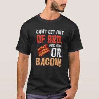 Camiseta Não é possível sair da cama enviar ajuda apenas en