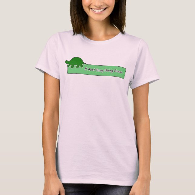 Camiseta Não é ser fácil verde (Frente)