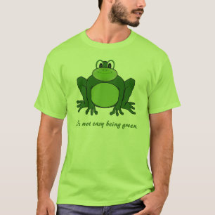 Camiseta Não é ser fácil verde - t-shirt do sapo