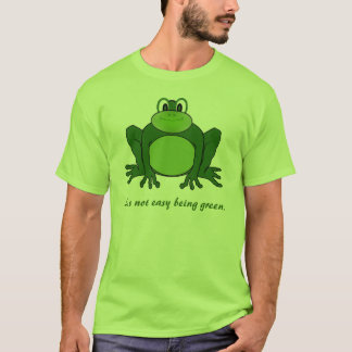Camiseta Não é ser fácil verde - t-shirt do sapo