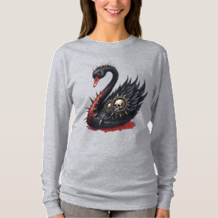 Camiseta Não É Seu Cisne Médio – Espinhos, Caveiras e Sassy