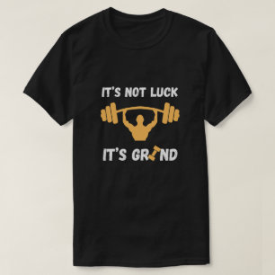Camiseta Não é Sorte, é Esforço Citação da Academia