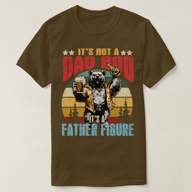 Camiseta Não É Um Bod Pai É Um Pai Figura Homens Engraçados (Frente do Design)