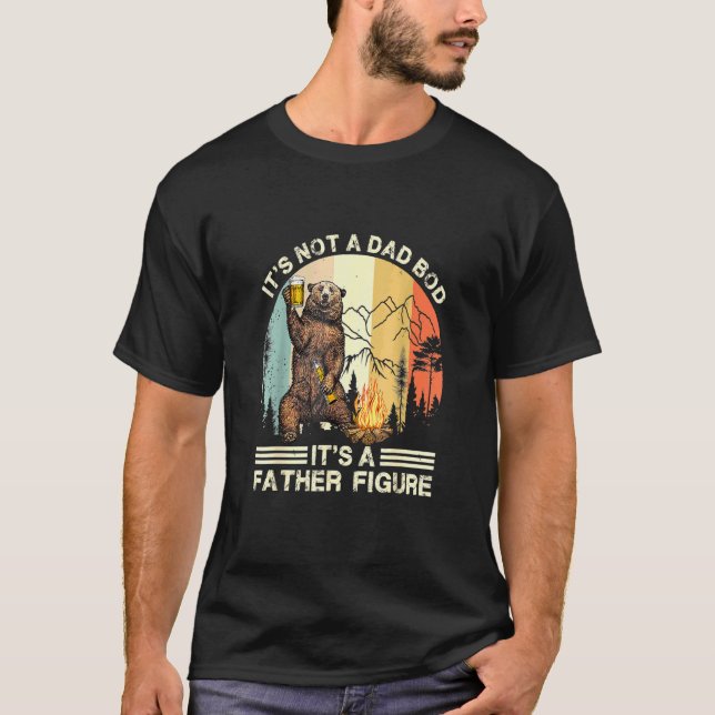 Camiseta Não É Um Bod Pai Seu Pai Figura Urso Retr (Frente)