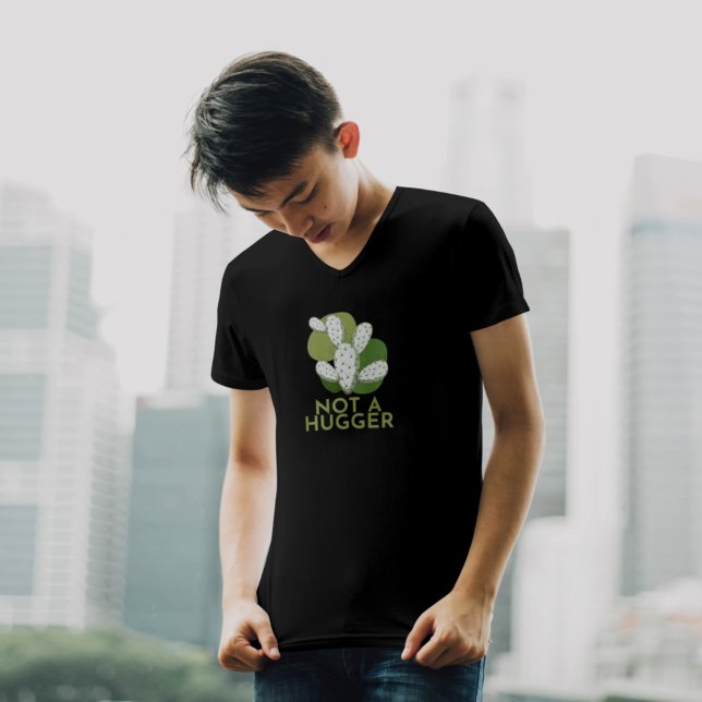 Camiseta Não É Um Cactus Hugger (Criador carregado)