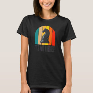 Camiseta Não É Um Cavalo Design de Jogadores de Xadrez