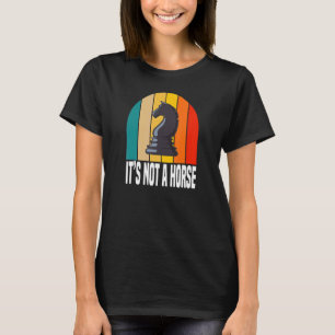 Camiseta Não É Um Cavalo Jogadores de Xadrez