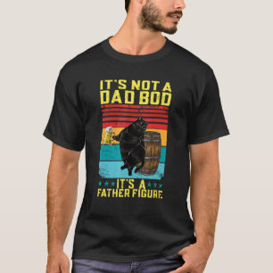 Camiseta Não É Um Corpo De Pai É Uma Figura Paterna Gato P