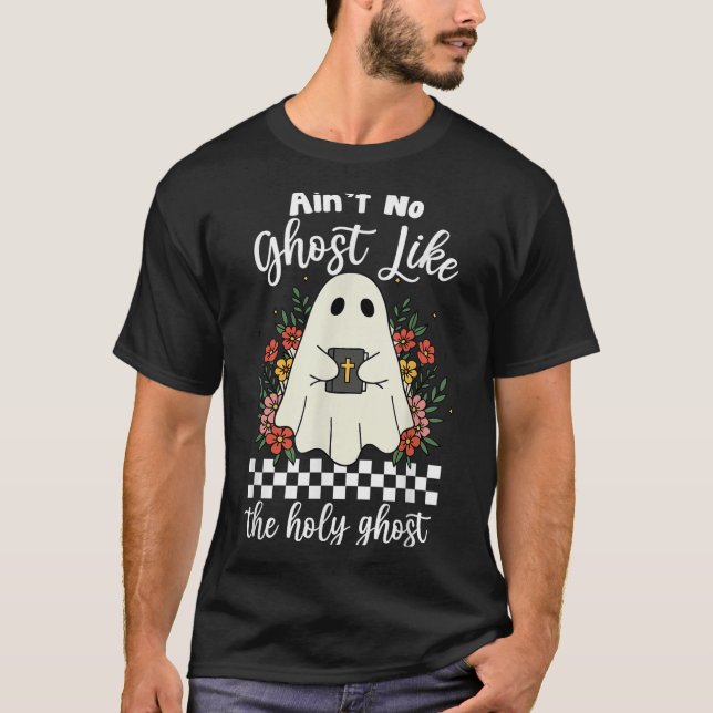 Camiseta Não é um fantasma como o Santo Fantasma Jesus cris (Frente)