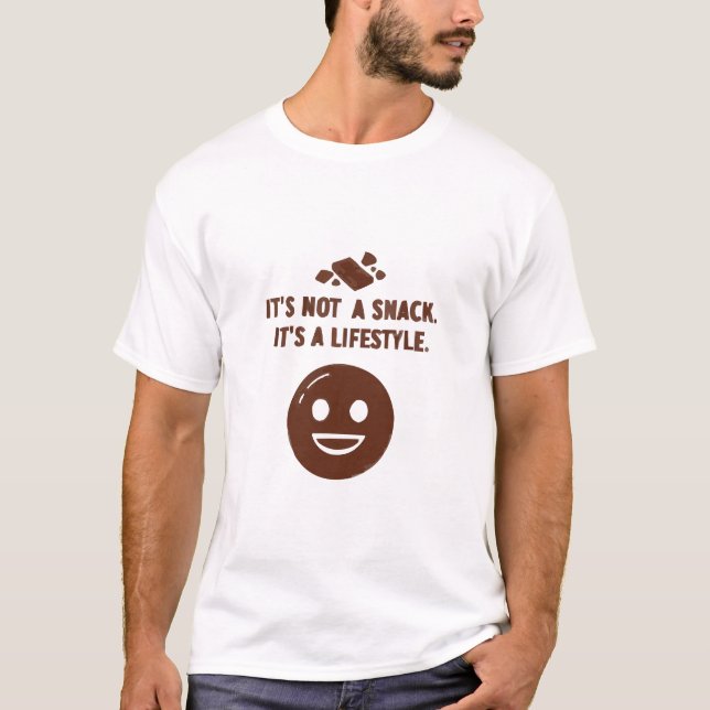 Camiseta Não é um Lanche. É um Estilo de Vida (Frente)